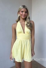 Halter Open Back Romper