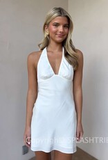 Sweeney Textured Halter Mini Dress