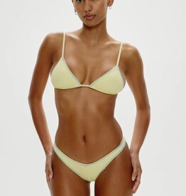 Frankies Bikinis Lumia Ribbed Triangle Bikini Top