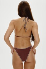 Frankies Bikinis Harper Ribbed Cheeky Bikini Bottom