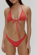 Frankies Bikinis Harper Ribbed Cheeky Bikini Bottom