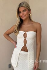 Textured Knit Top and Maxi Skirt Set