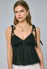 Crochet Bust Shoulder Tie Top