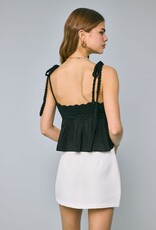 Crochet Bust Shoulder Tie Top