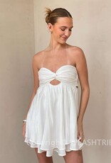 Ada Shimmer Twist Bust Mini Dress