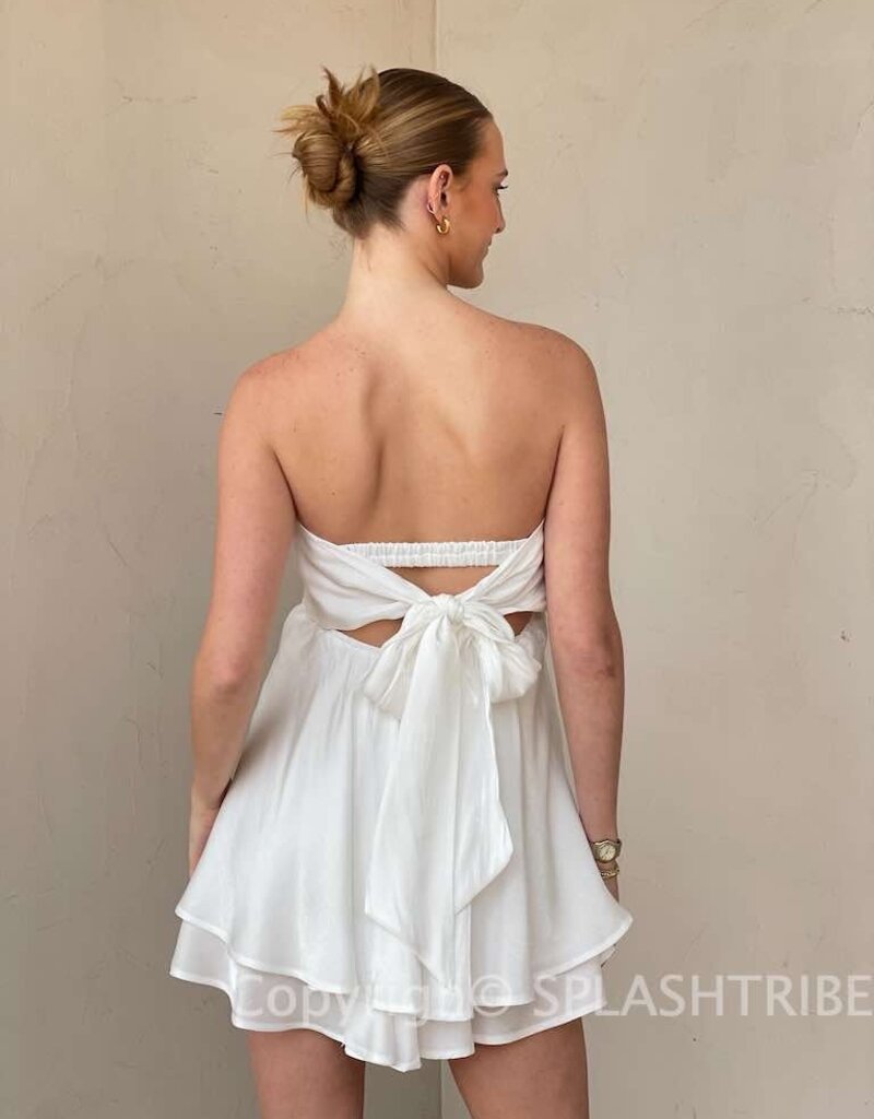 Ada Shimmer Twist Bust Mini Dress