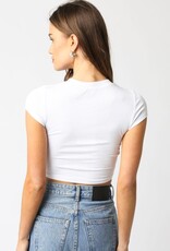 Short Sleeve Basic Crop Top