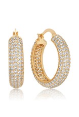 Sparkle Bits Mini Crystal Hoops Clear G