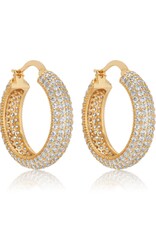 Sparkle Bits Mini Crystal Hoops Clear G