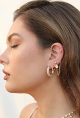 Sparkle Bits Mini Crystal Hoops Clear G