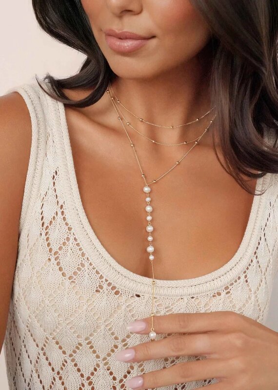 Coastal Pearl Lariat G