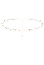 Crystal Droplet Thin Cha Body Chain G