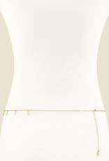Crystal Droplet Thin Cha Body Chain G