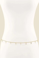 Crystal Droplet Thin Cha Body Chain G