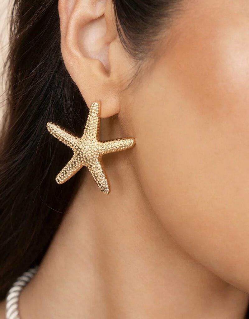 Statement Starfish Stud Earrings G