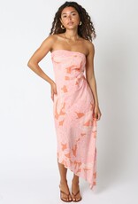 Reina Floral Asymmetrical Hem Maxi Dress