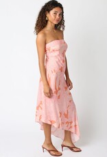 Reina Floral Asymmetrical Hem Maxi Dress