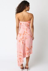 Reina Floral Asymmetrical Hem Maxi Dress
