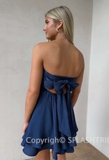 Ada Shimmer Twist Bust Mini Dress