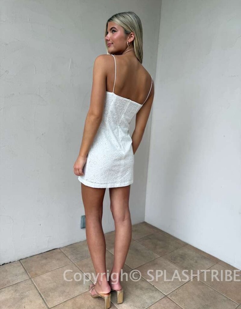 Kemper Eyelet Mini Dress