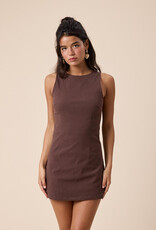 Fitted Sleeveless Shift Mini Dress