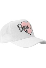 Boys Lie Yours Truly Trucker Hat White