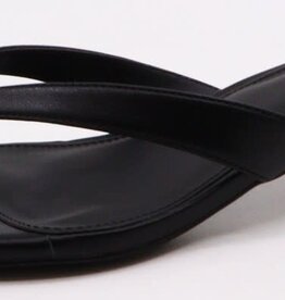 Square Toe Thong Strap Mini Kitten Heel Sandal