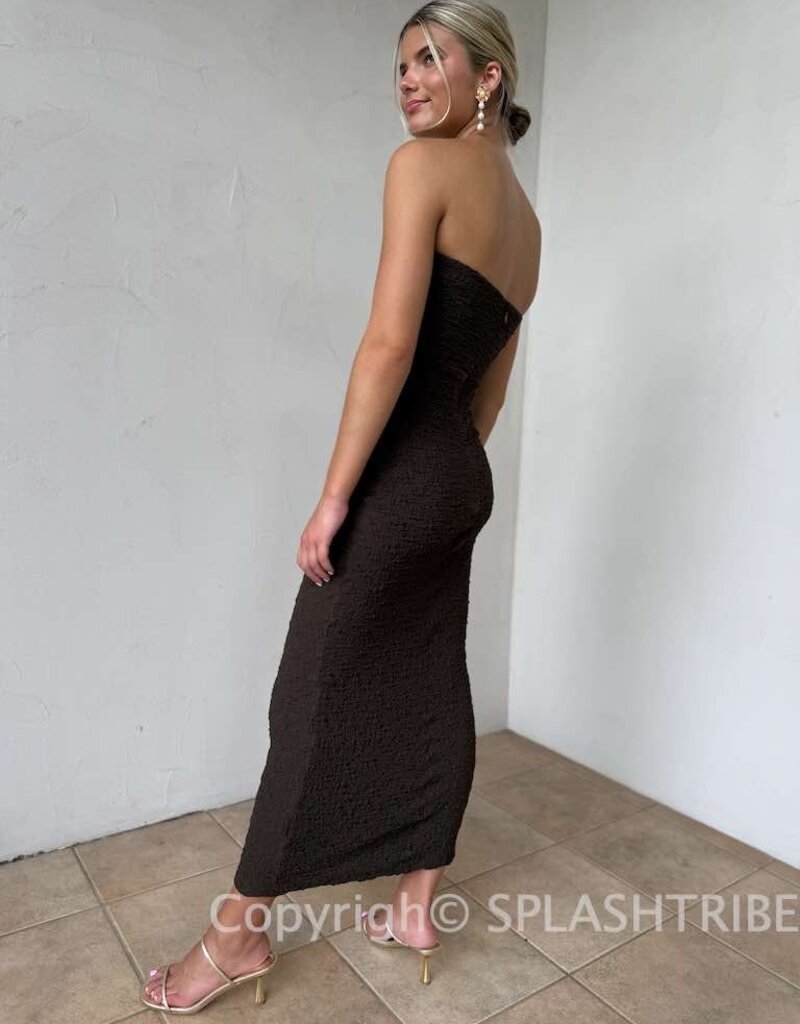 Textured Puzzle Maxi Dress