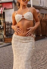 Kulani Kinis Lace Tie Crop Top
