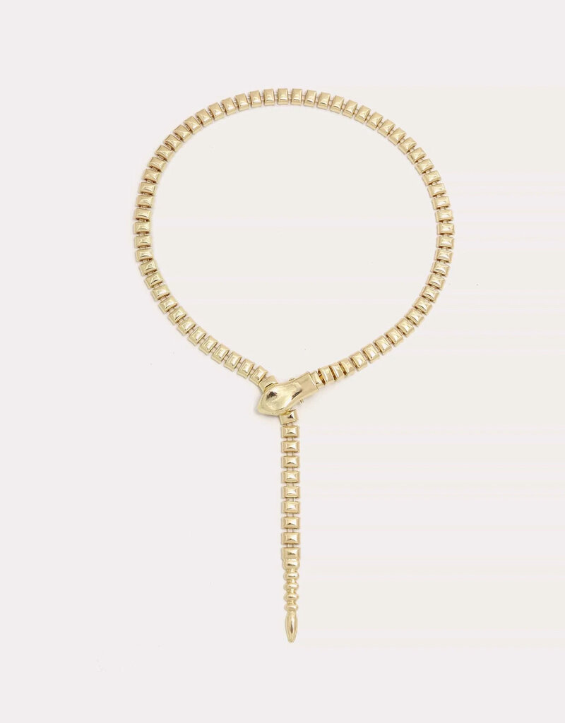 Snake Chain Necklace Gold