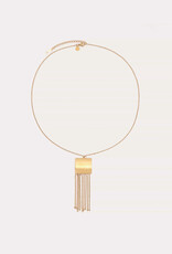 Fringe Pendant Necklace Gold