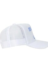 Boys Lie I'm The Captain Trucker Hat White