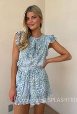 Printed Ruffle Romper