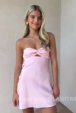 Michelle Satin Strapless Mini Dress