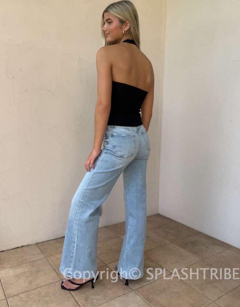 Metal Link Detail Halter Top