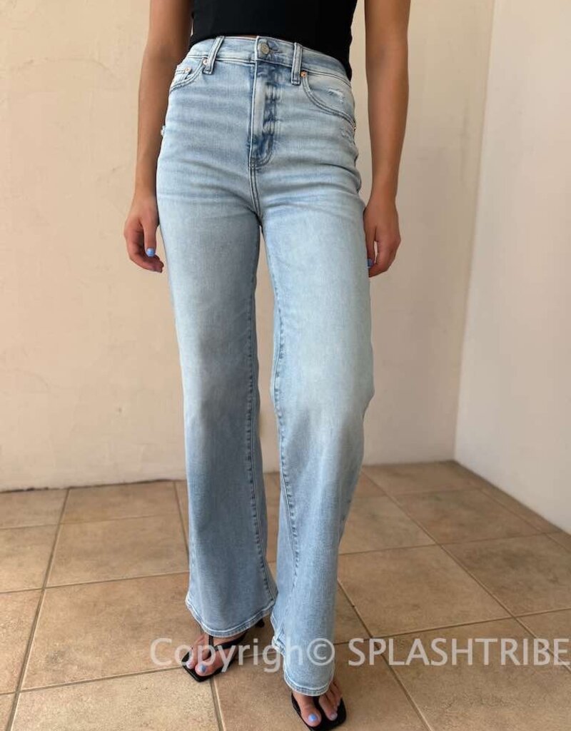 Far Out High Rise Wide Leg Jean