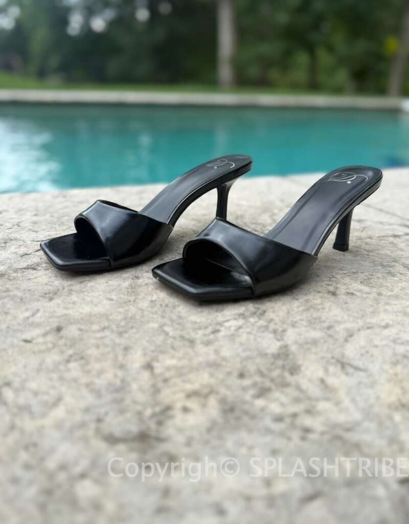 Open Square Toe Heel