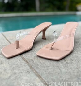 Thong Strap Kitten Heel