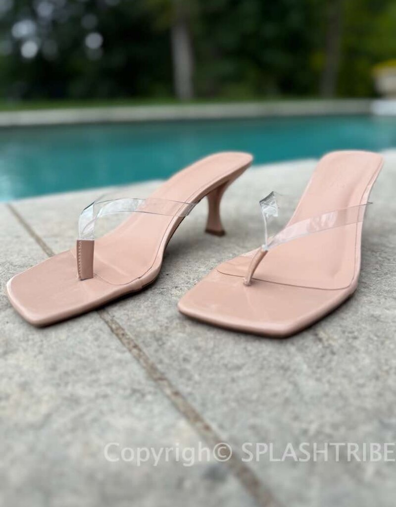 Thong Strap Kitten Heel