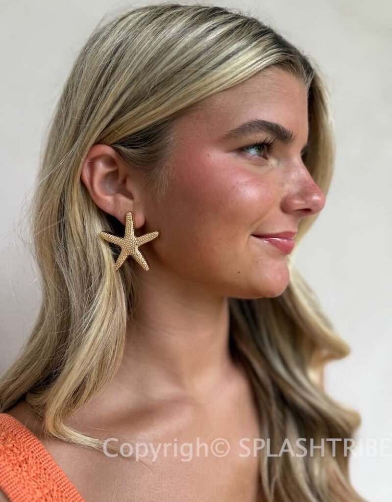 Statement Starfish Stud Earrings G