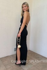 Shell Chain Clutch Bag Gold