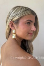 Martina Earrings Gold/Pearl