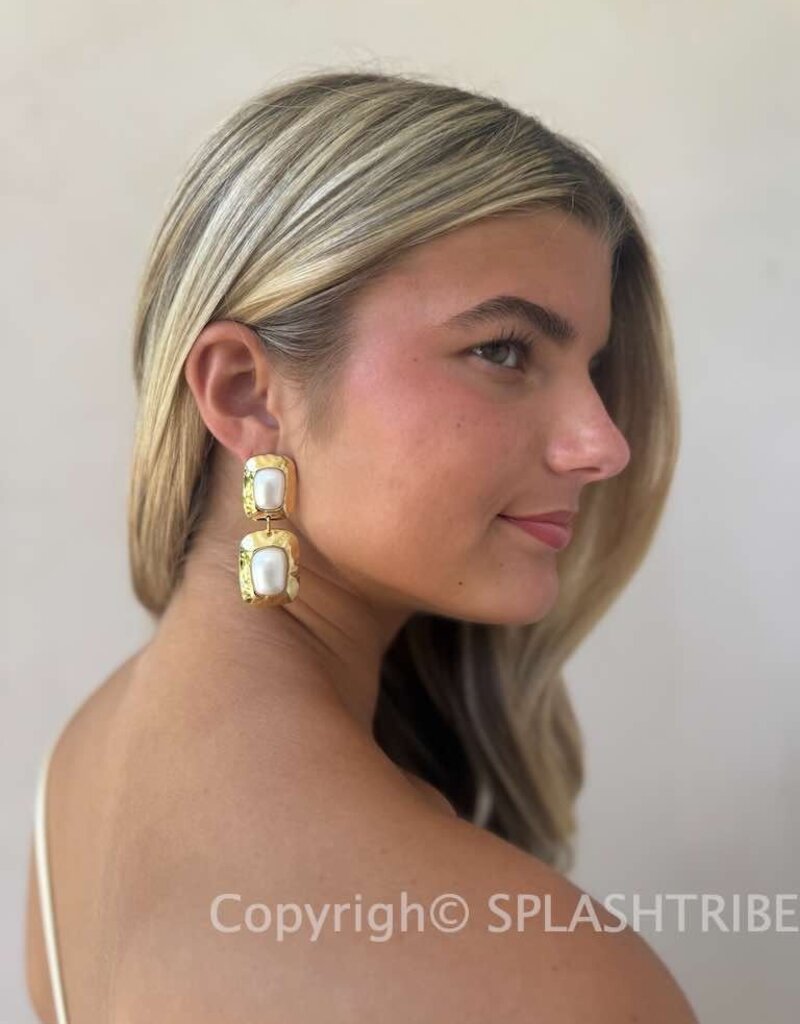 Martina Earrings Gold/Pearl