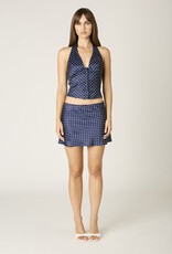 Kusama Polka Dot Halter Button Front Top