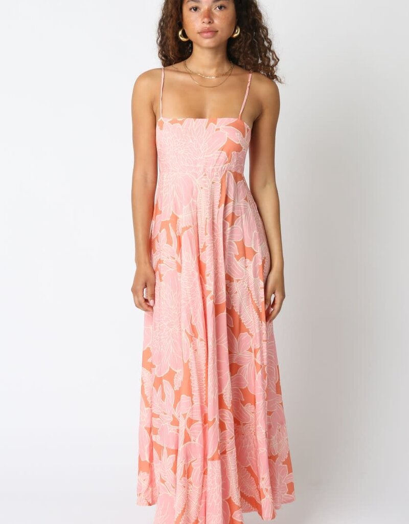 Cami Strap Large Floral Maxi Dress