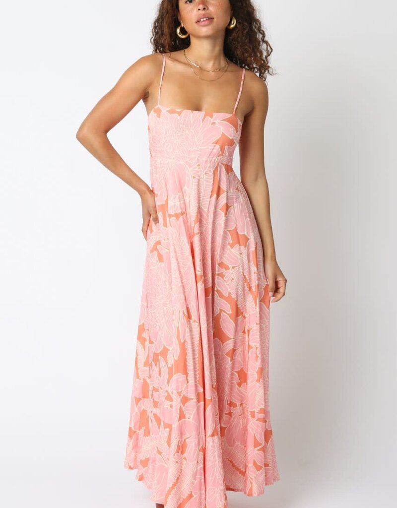 Cami Strap Large Floral Maxi Dress