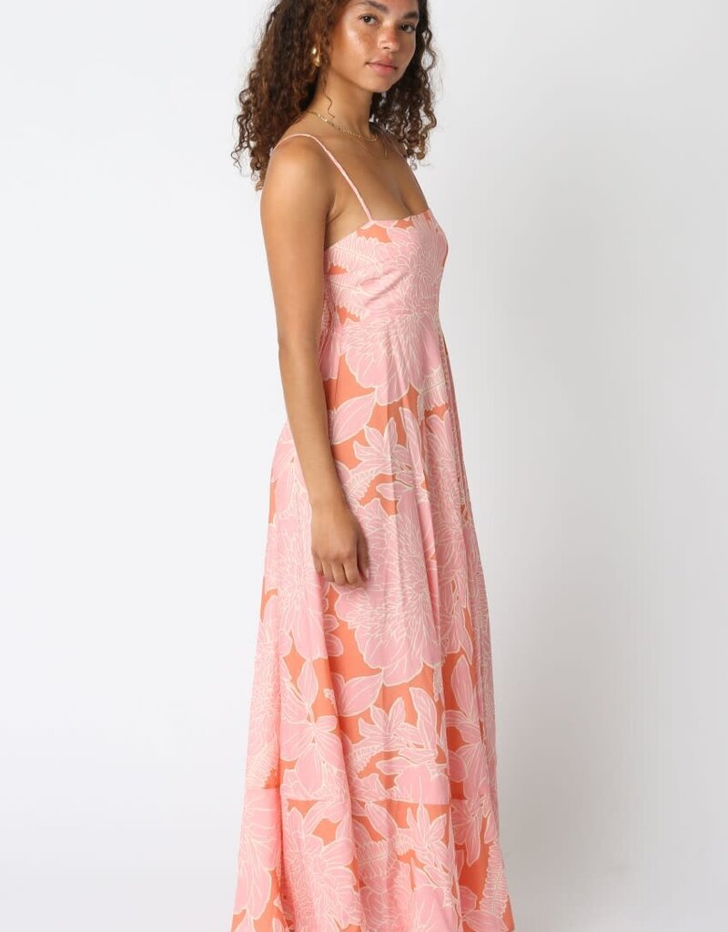 Cami Strap Large Floral Maxi Dress