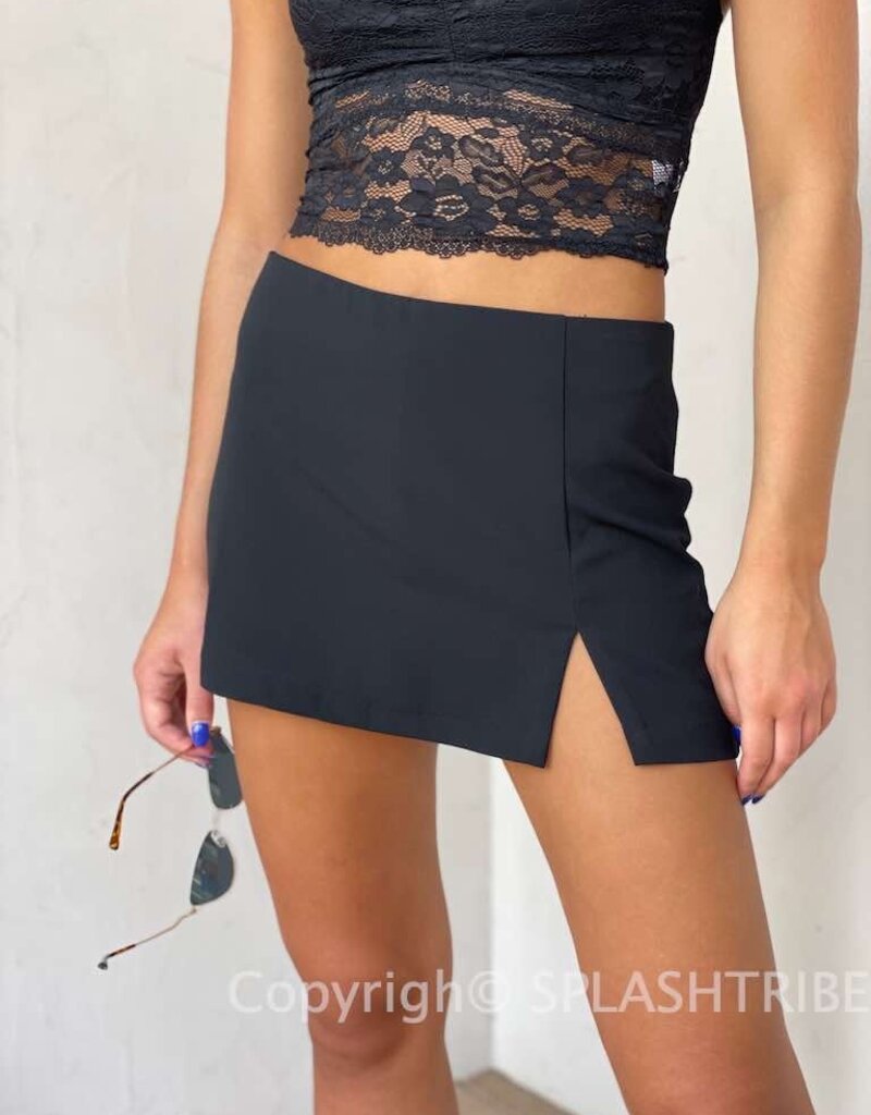 Burch Slit Front Mini Skort