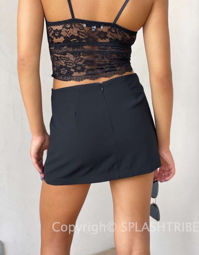 Burch Slit Front Mini Skort