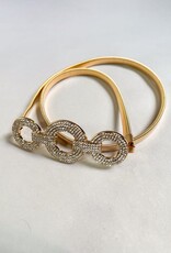 Rhinestone Buckle Stretchy Belt G